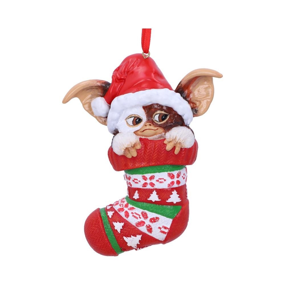 Nemesis Now Gremlins - Gizmo in Stocking Hanging Ornament Boule de Noël - Multicolore